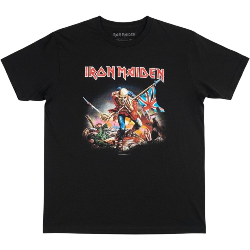 Iron‎ Maiden The Trooper Graphic T-Shirt Mens Large Band Tee Goth Grunge